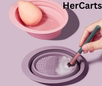 Silicone Makeup Brush Cleaning Bowl